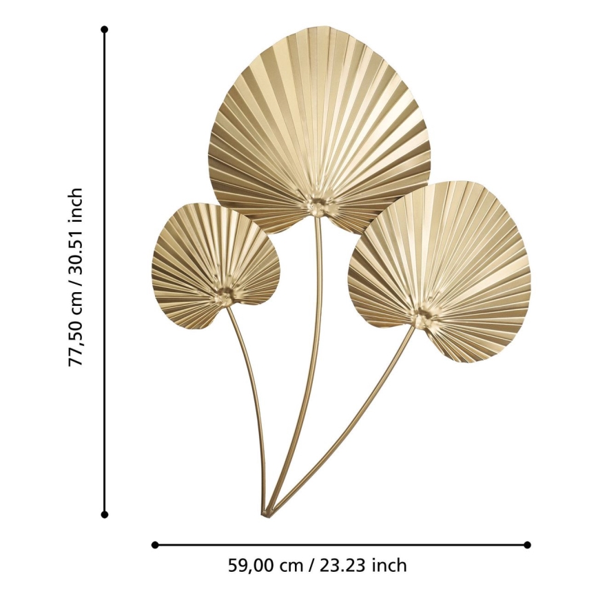 Eglo - Fali dekoráció 77,5x59 cm arany