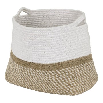 Eglo 426562 - Dekoratív kosár TOYAMA 25x30 cm fehér/bézs