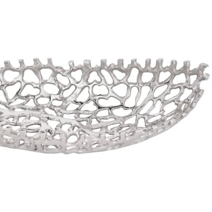 Eglo - KÉSZLET 2x Dekoratív tálca 44/61 cm ezüst