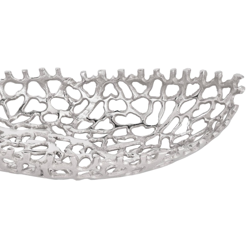 Eglo - KÉSZLET 2x Dekoratív tálca 44/61 cm ezüst