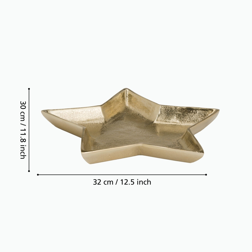 Eglo 427424 - Dekoratív tálca AMBOLOSY 30x32 cm aranyszínű