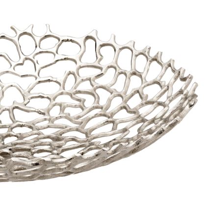 Eglo 427488 - KIMITSU dísztál, átmérő 45 cm, ezüstszínű