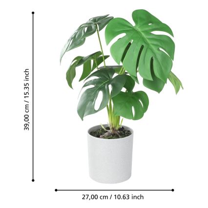 Eglo - Műnövény cserépben 42x30 cm monstera