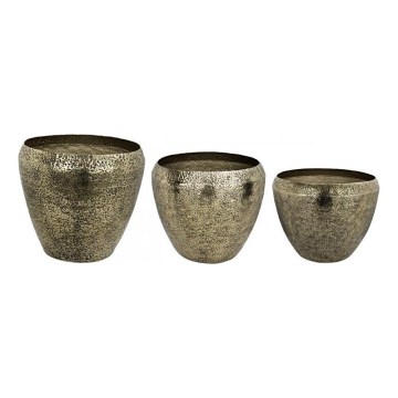 Eglo 428092 - 3 darabos OKAYAMA fém váza szett 37x48 cm bronz színű