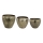 Eglo 428092 - 3 darabos OKAYAMA fém váza szett 37x48 cm bronz színű
