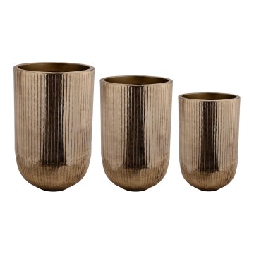 Eglo 428097 - 3 darabos OKAYAMA fémváza szett, 77x51 cm, bronz