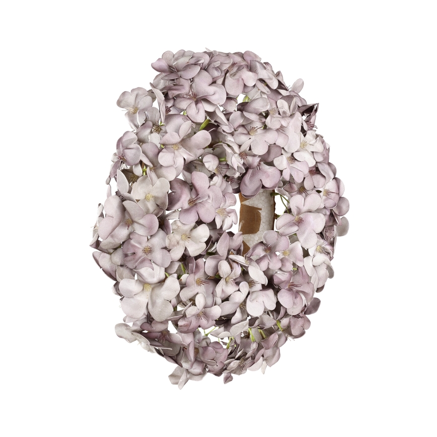 Eglo - Művirág koszorú átm. 35 cm lila