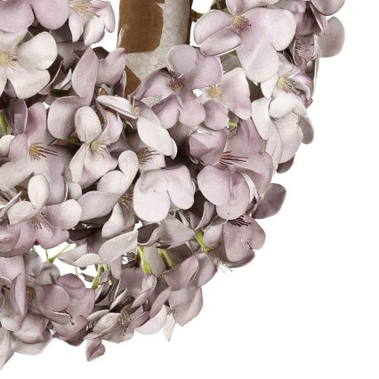 Eglo - Művirág koszorú átm. 35 cm lila