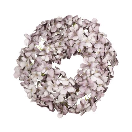 Eglo - Művirág koszorú átm. 35 cm lila