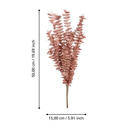 Eglo - Művirág 50 cm piros