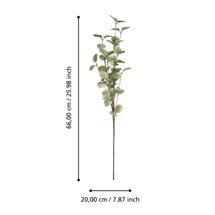 Eglo - Művirág 66 cm zöld