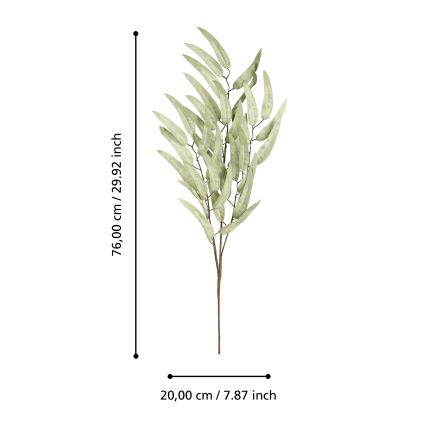 Eglo - Művirág 76 cm zöld