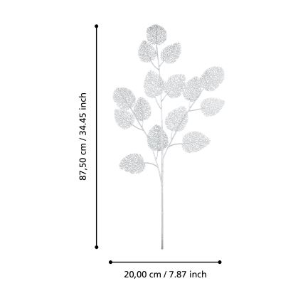 Eglo - Művirág 87,5 cm ezüst