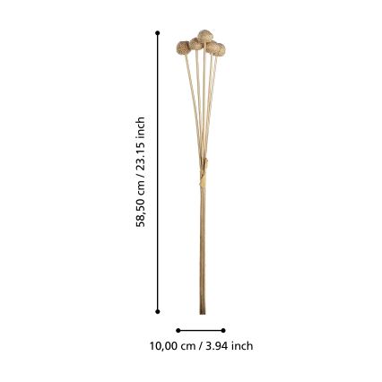 Eglo - Művirág 58,5 cm arany