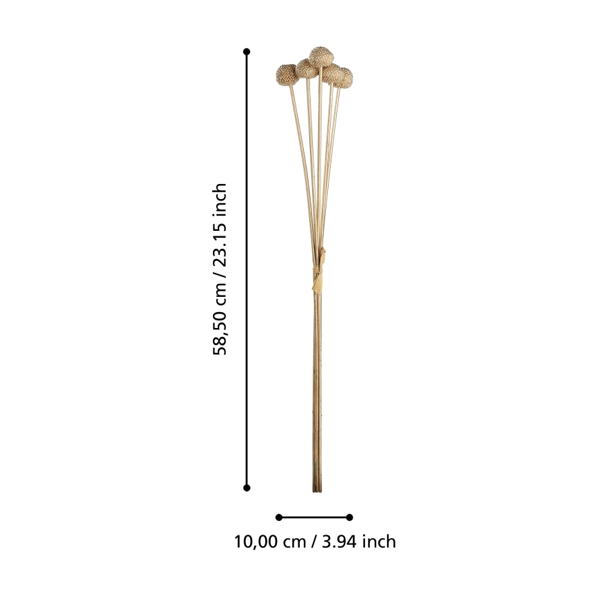 Eglo - Művirág 58,5 cm arany