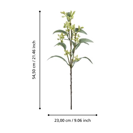 Eglo - Művirág 54,5 cm zöld