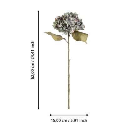 Eglo - Művirág 62 cm zöld