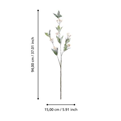 Eglo - Művirág 94 cm krémes/zöld