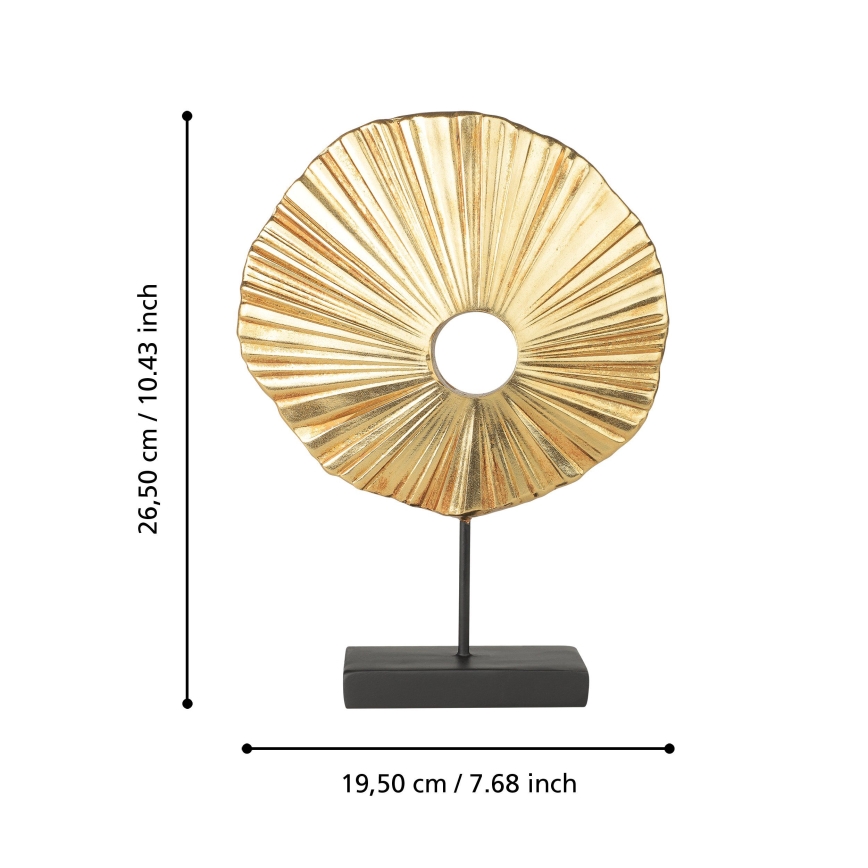 Eglo 429708 - URAKAWA dekoráció 26,5x19,5 cm arany/fekete