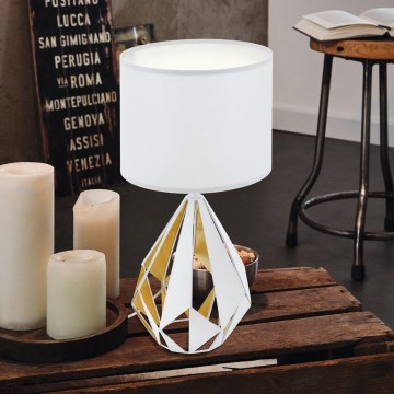 Eglo 43078 - Asztali lámpa CARLTON 1xE27/60W/230V