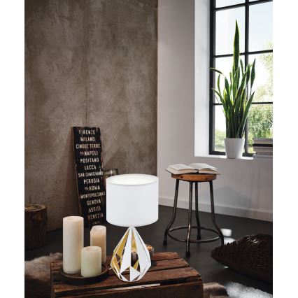 Eglo 43078 - Asztali lámpa CARLTON 1xE27/60W/230V