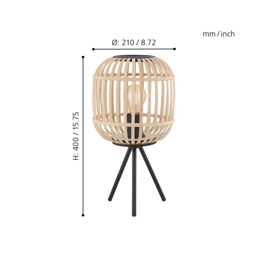 Eglo - Asztali lámpa 1xE27/28W/230V
