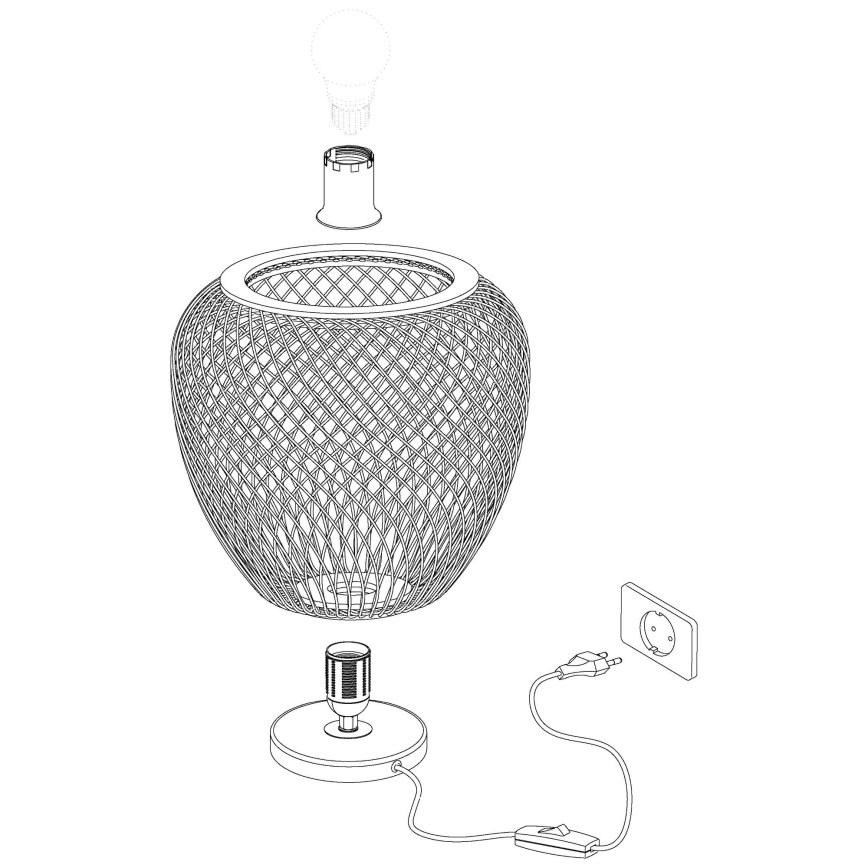 Eglo - Asztali lámpa 1xE27/40W/230V