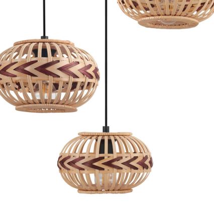 Eglo - Csillár zsinóron 3xE27/40W/230V