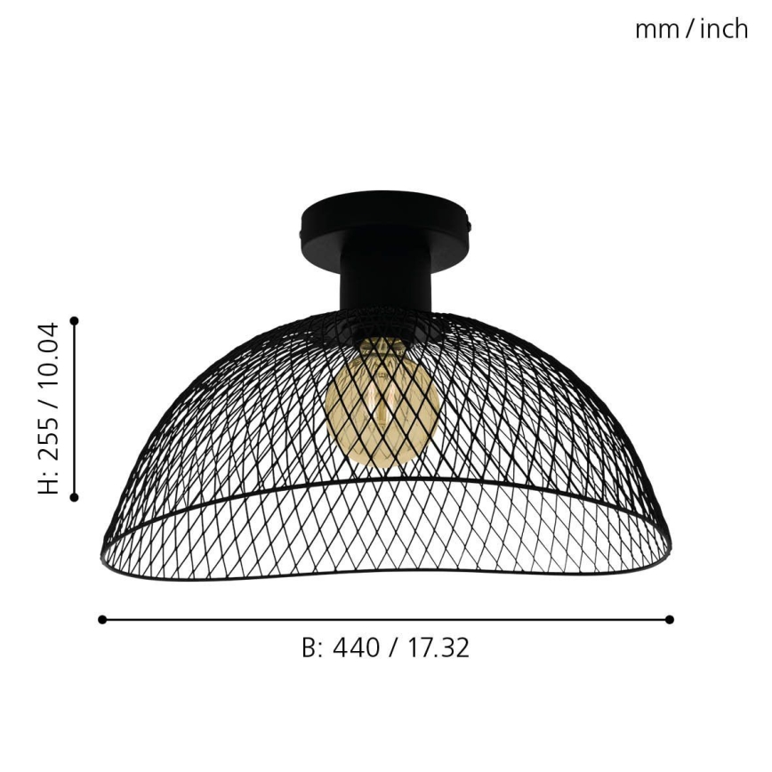 Eglo - Mennyezeti lámpa 1xE27/60W/230V