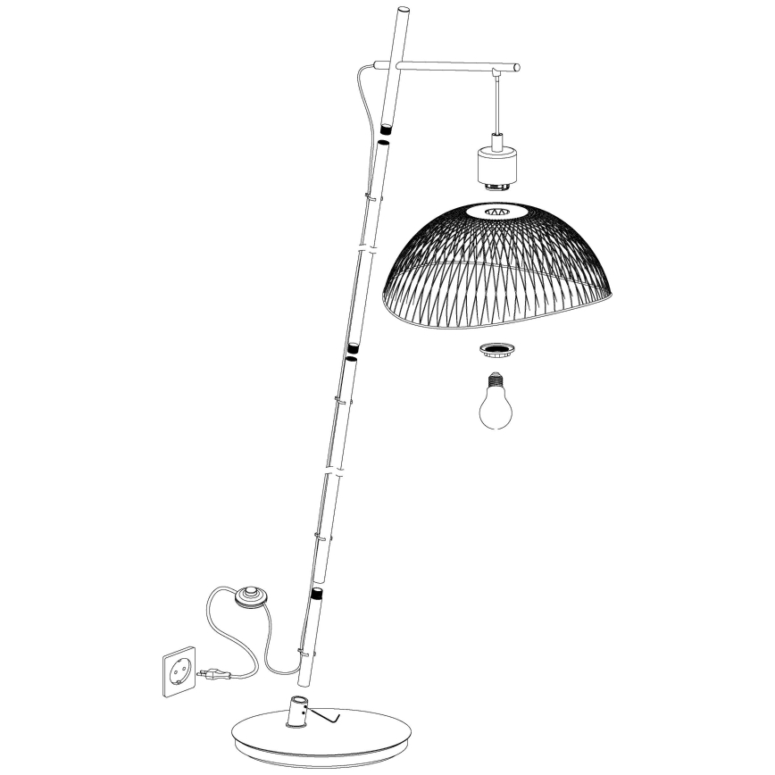 Eglo - Állólámpa 1xE27/60W/230V