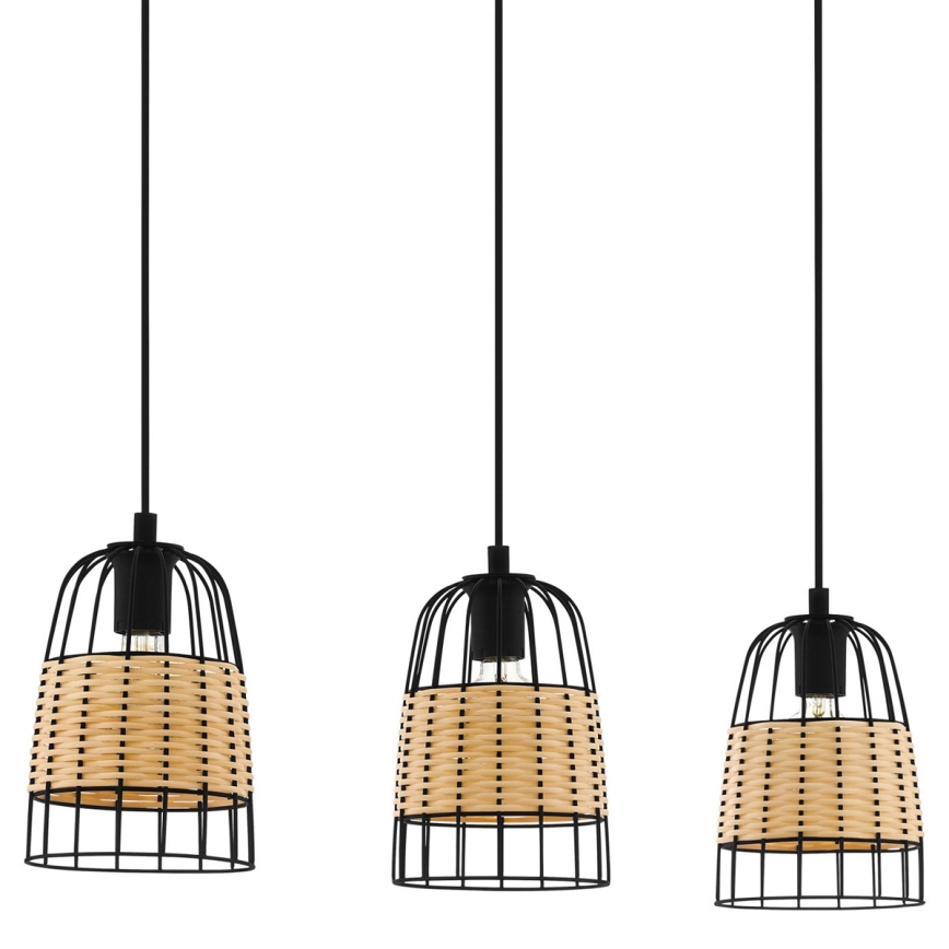 Eglo - Csillár zsinóron 3xE27/40W/230V