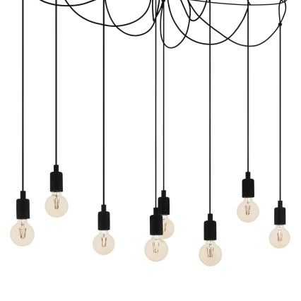 Eglo - Csillár zsinóron 8xE27/40W/230V