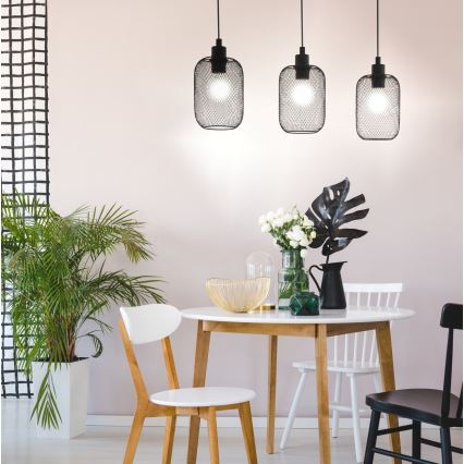 Eglo - Csillár zsinóron 3xE27/60W/230V