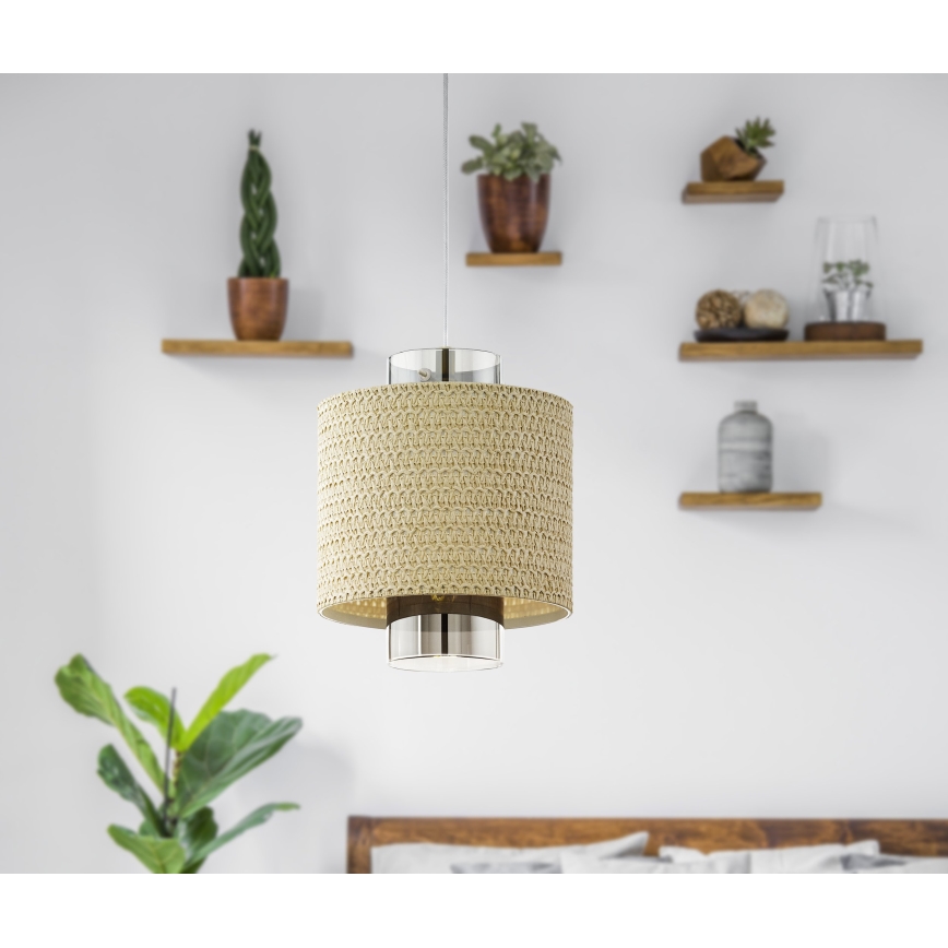 Eglo - Csillár zsinóron 1xE27/40W/230V