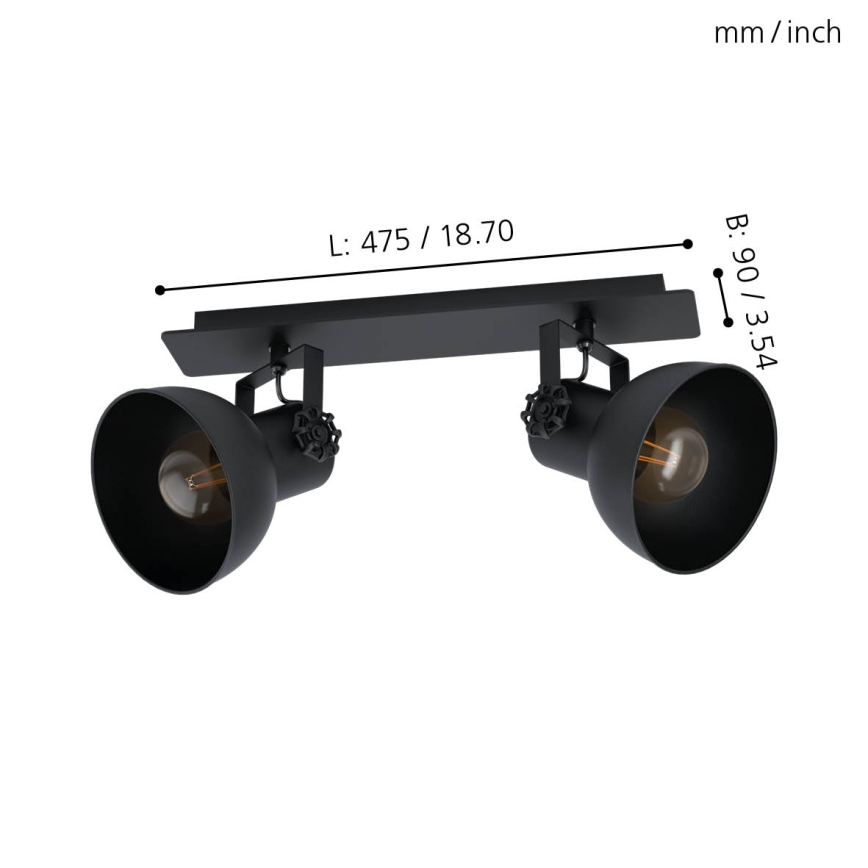 Eglo - Spotlámpa 2xE27/40W/230V