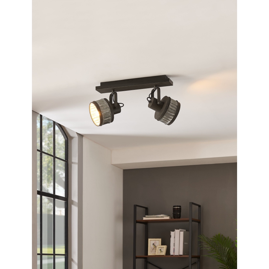 Eglo 43445 - TURROCK spotlámpa 2xE27/28W/230V