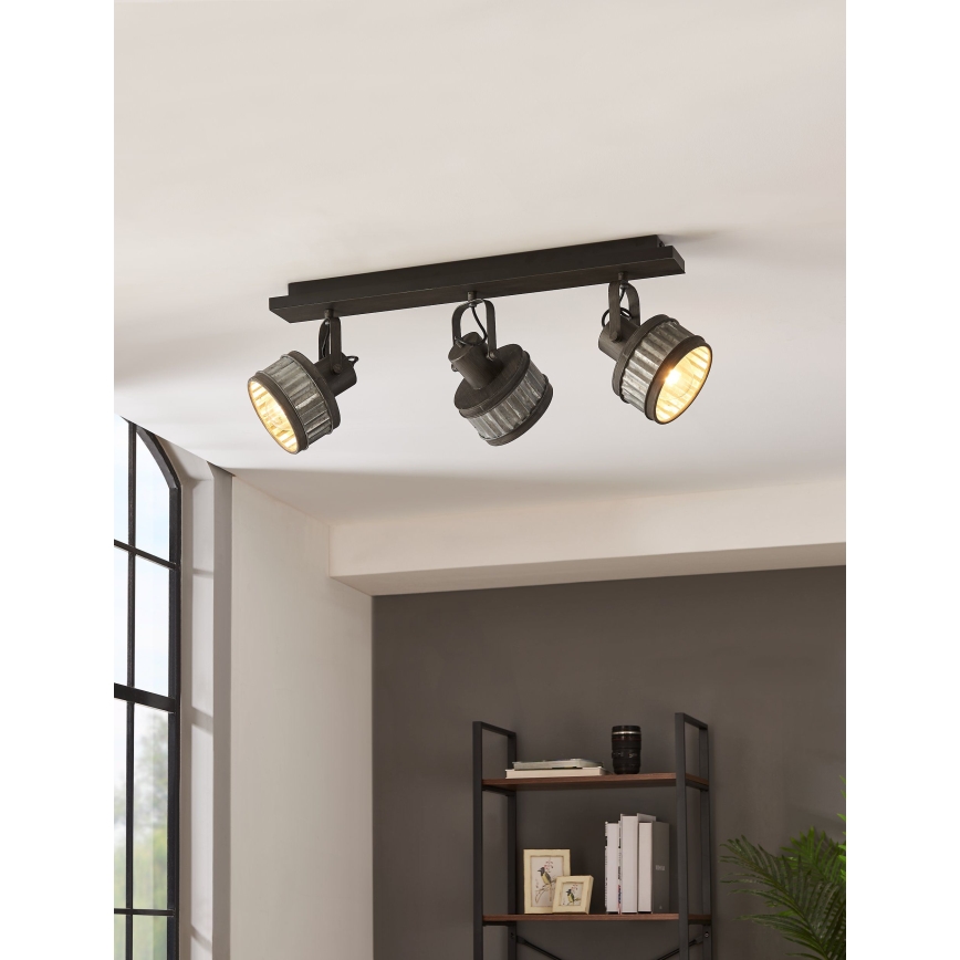 Eglo - Spotlámpa 3xE27/28W/230V