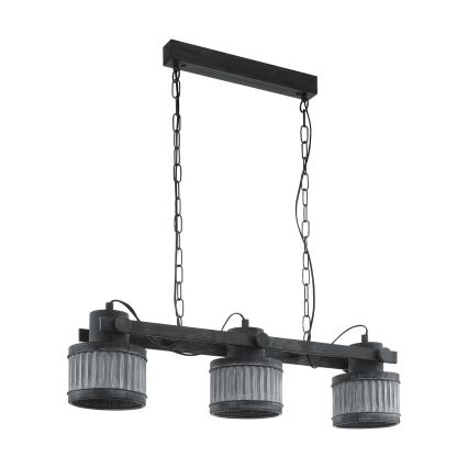 Eglo 43447 - TURROCK láncos csillár 3xE27/28W/230V