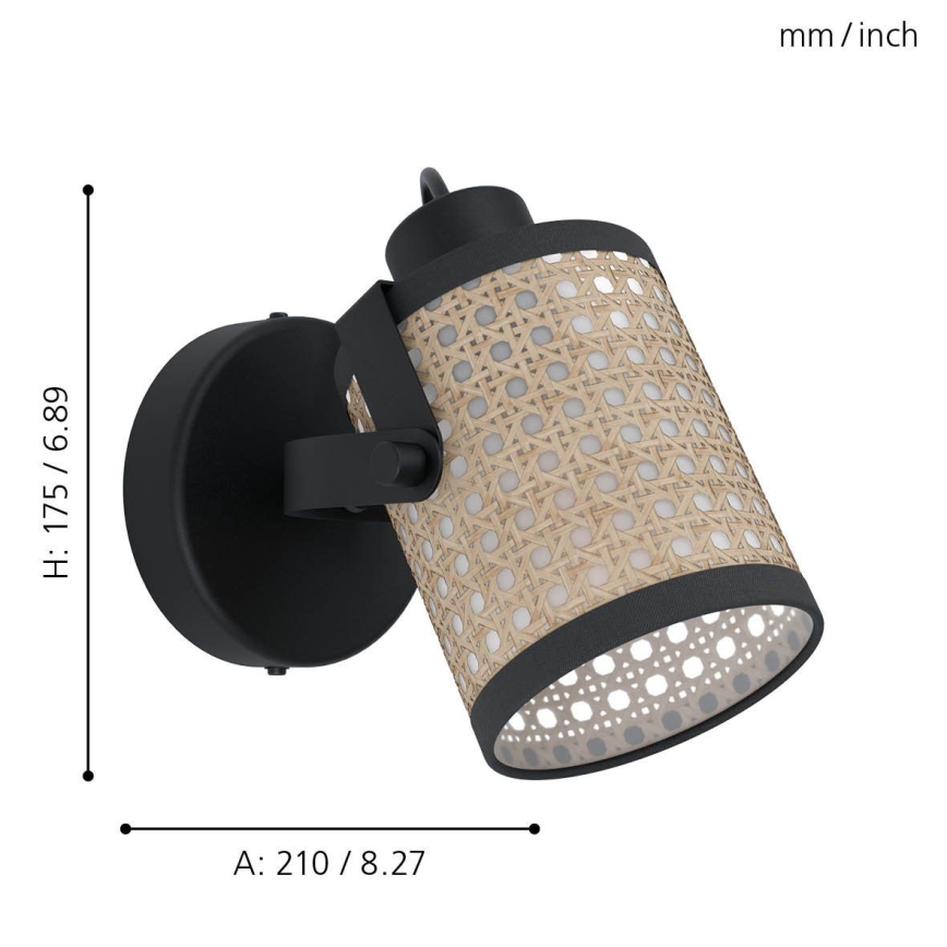 Eglo - Fali lámpa 1xE27/10W/230V