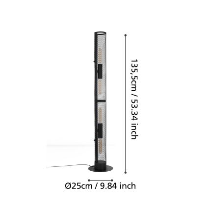 Eglo - Állólámpa 4xE27/40W/230V