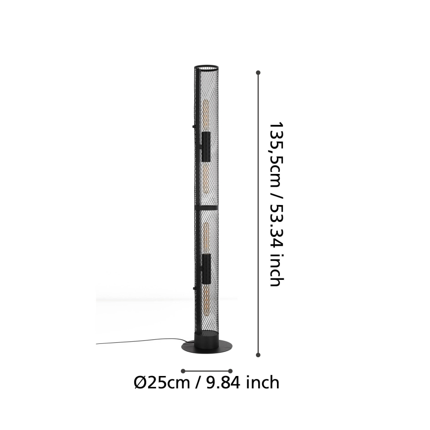 Eglo - Állólámpa 4xE27/40W/230V