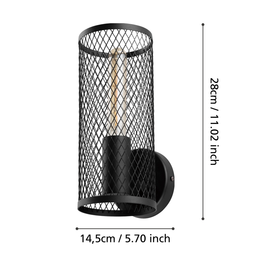 Eglo - Fali lámpa 1xE27/40W/230V