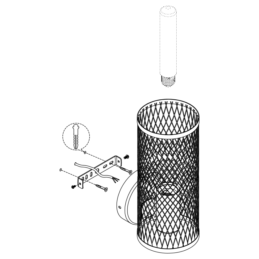 Eglo - Fali lámpa 1xE27/40W/230V