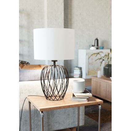 Eglo - Asztali lámpa 1xE27/40W/230V fehér