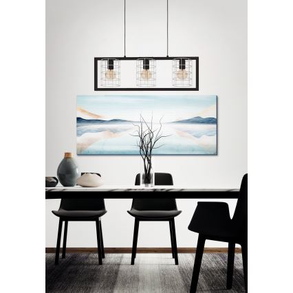 Eglo - Csillár zsinóron 3xE27/40W/230V