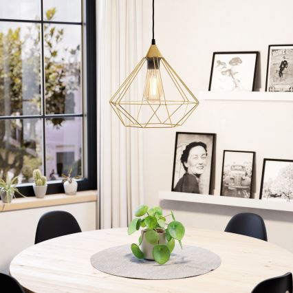 Eglo - Csillár zsinóron 1xE27/60W/230V átm. 32,5 cm