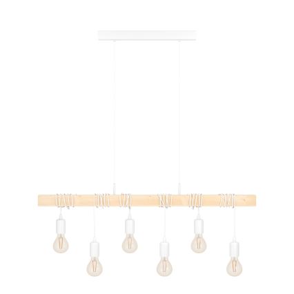 Eglo - Kábeles csillár TOWNSHEND 6xE27/60W/230V