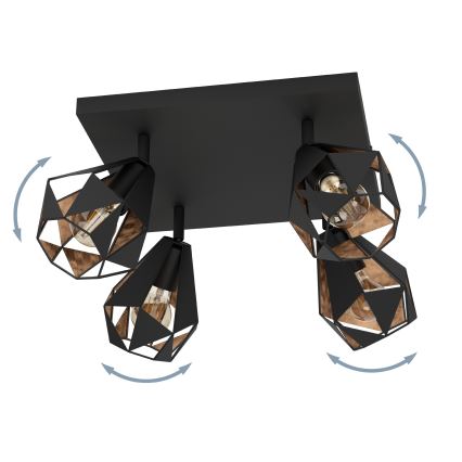 Eglo - Spotlámpa 4xE27/40W/230V