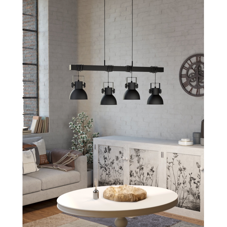 Eglo - Csillár zsinóron 4xE27/40W/230V