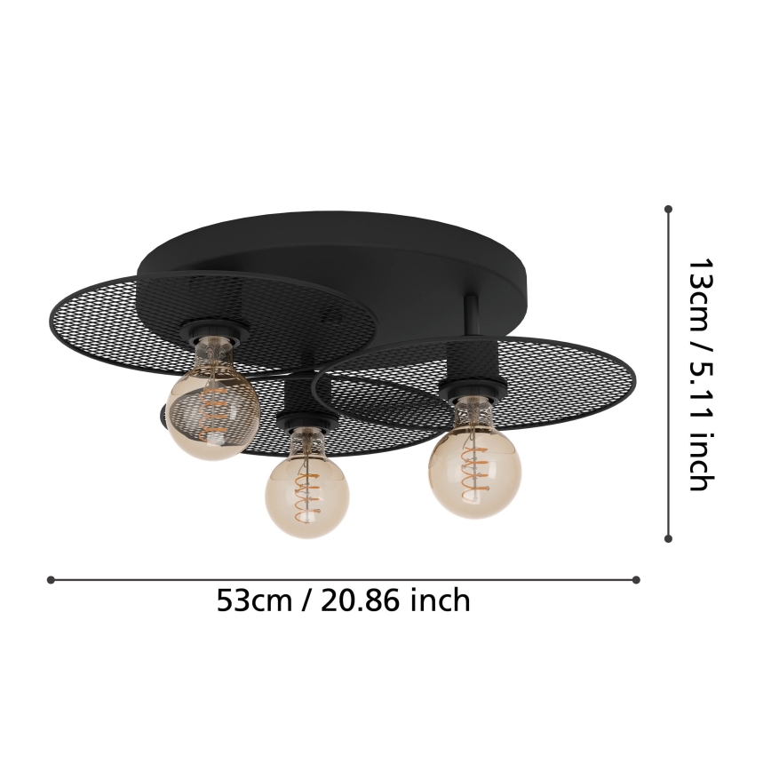 Eglo - Mennyezeti lámpa 3xE27/40W/230V